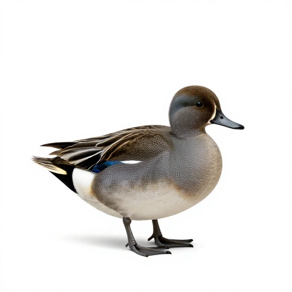 Garganey isolated on a white background