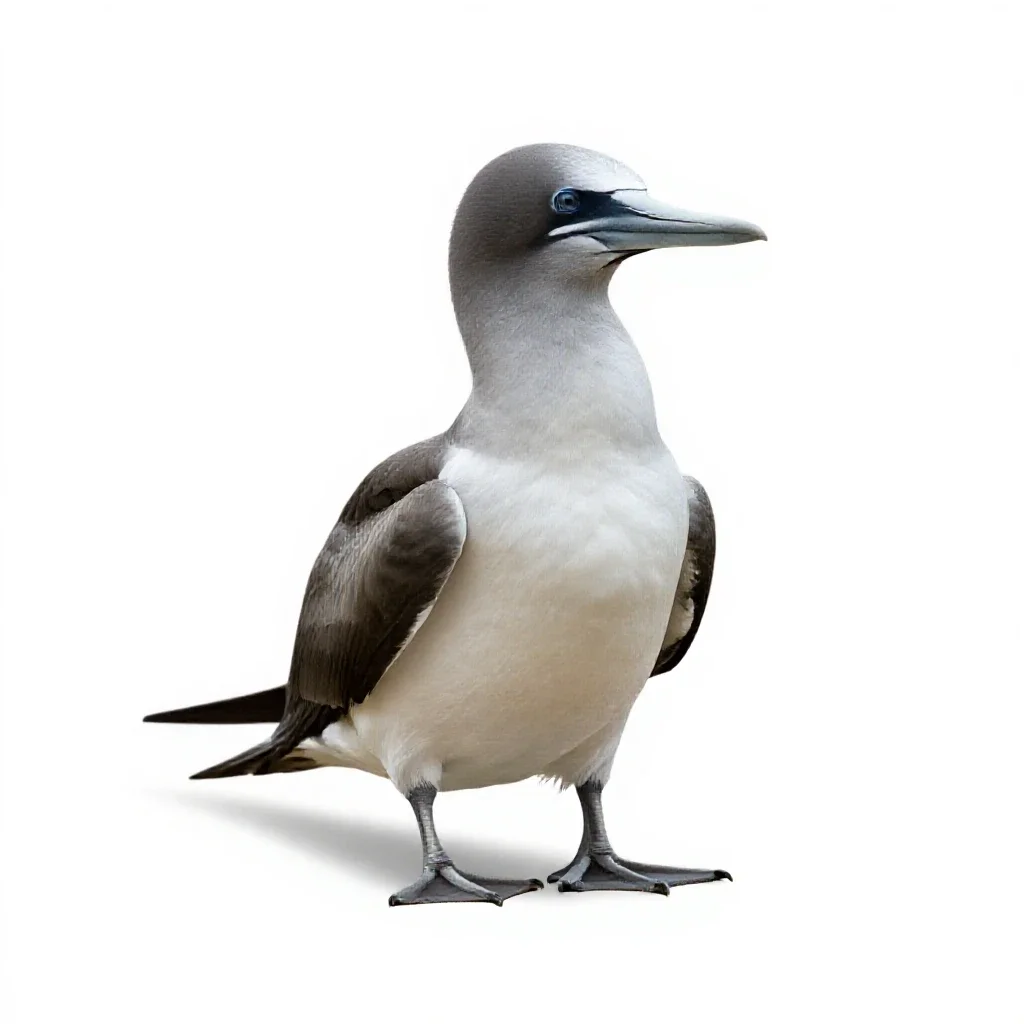 Gaviiform seabird isolated on a white background