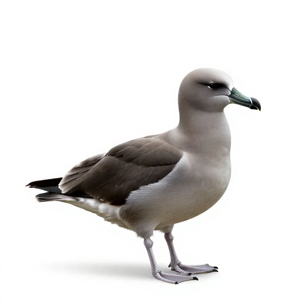 Giant petrel isolated on a white background