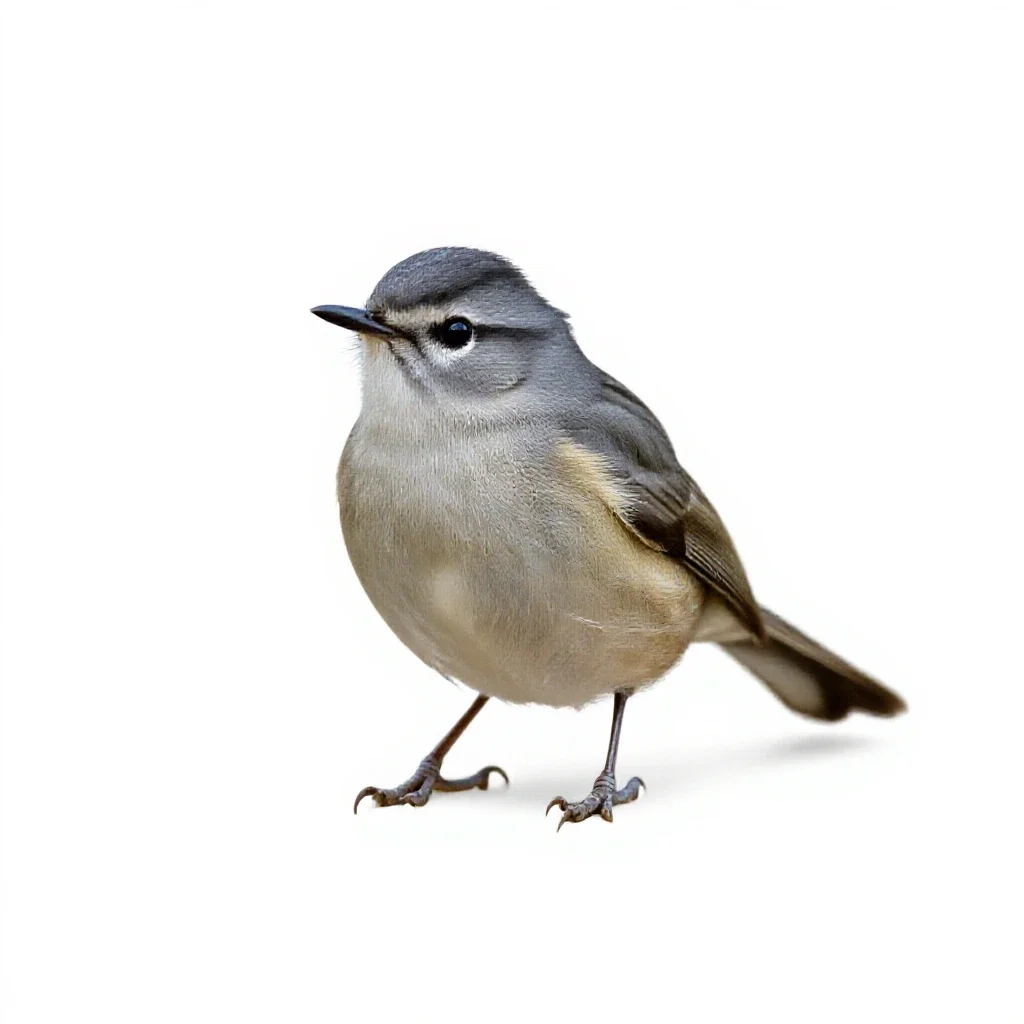 Gnatcatcher isolated on a white background