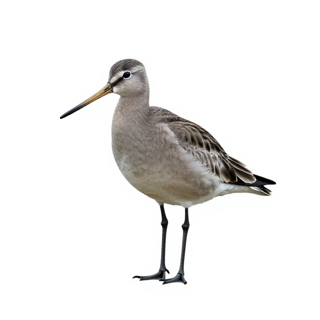 Godwit isolated on a white background