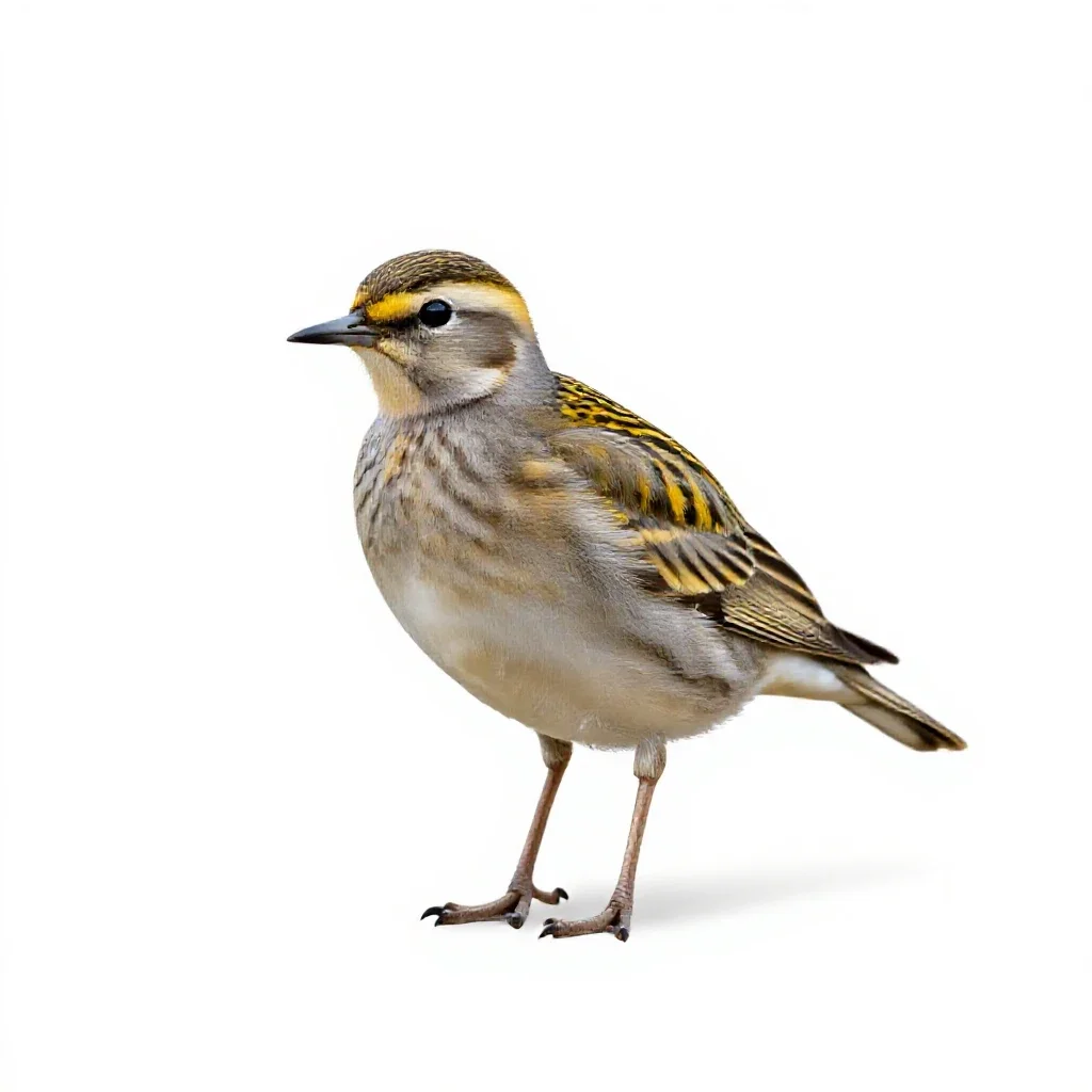 Golden plover isolated on a white background