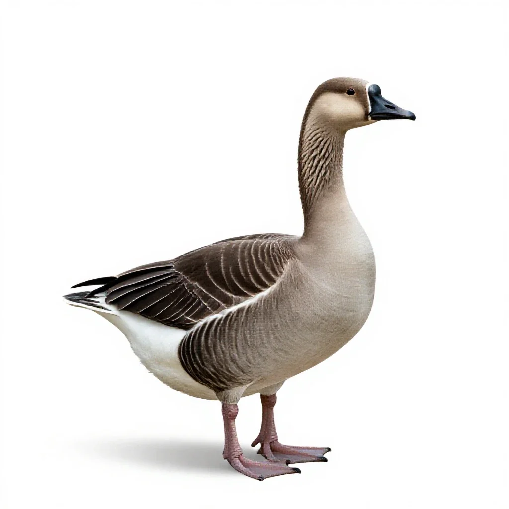 Goose isolated on a white background
