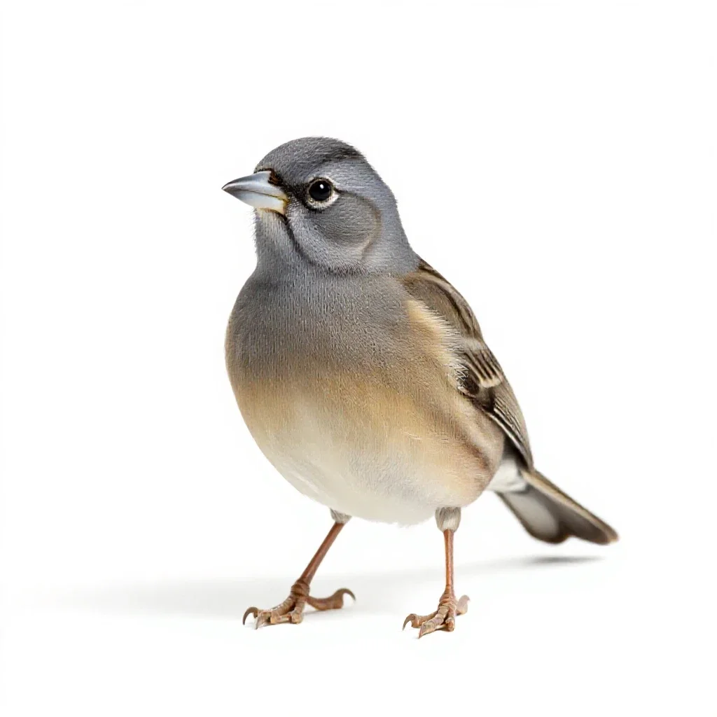 Grassfinch isolated on a white background