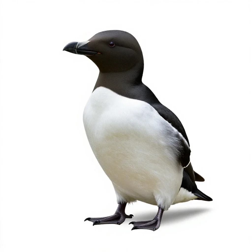 Great auk isolated on a white background