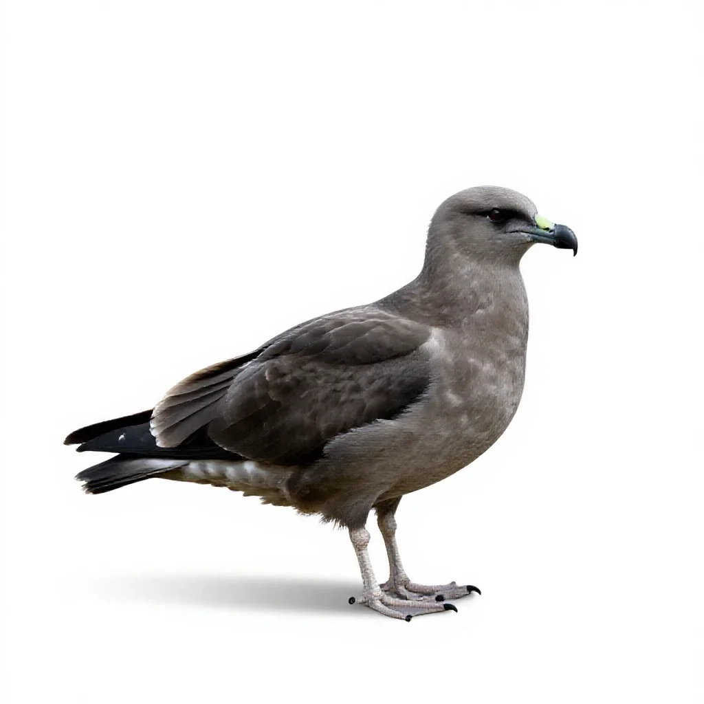 Great skua isolated on a white background