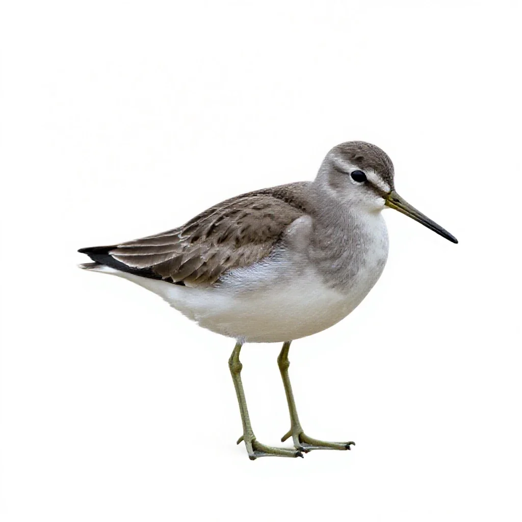Greenshank isolated on a white background