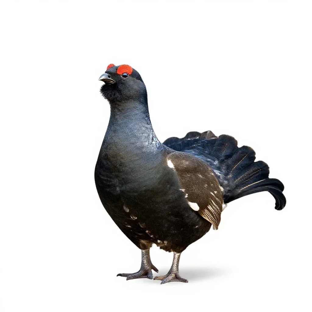 Greyhen isolated on a white background