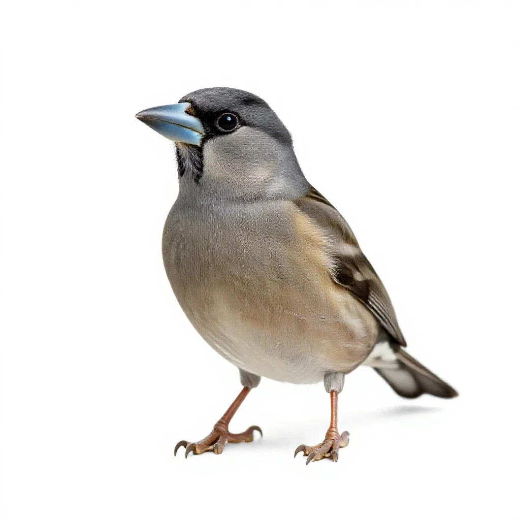 Grosbeak isolated on a white background