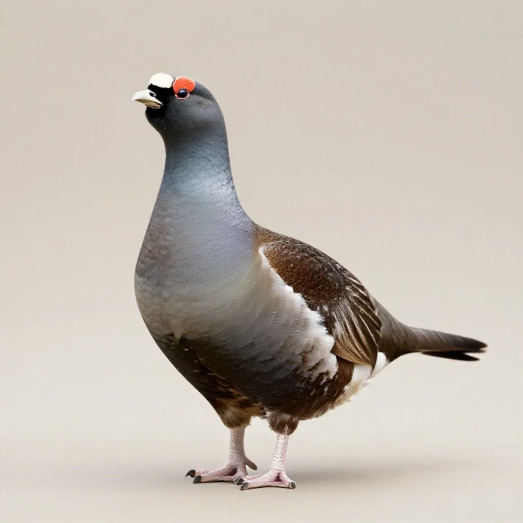 Grouse isolated on a white background