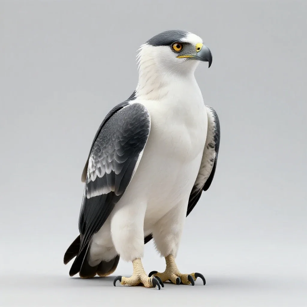 Harpy isolated on a white background