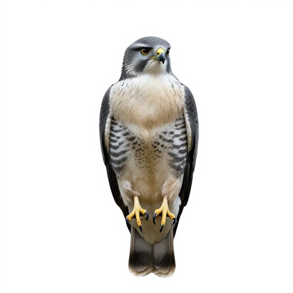 Hawk isolated on a white background