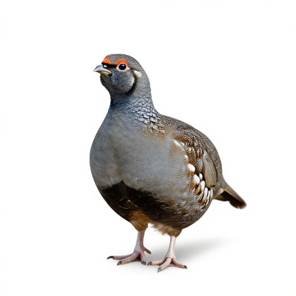 Heath hen isolated on a white background