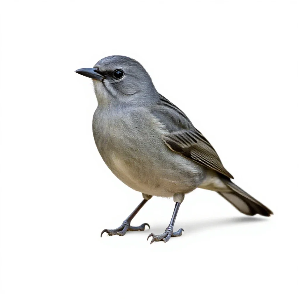 Hepatic tanager isolated on a white background