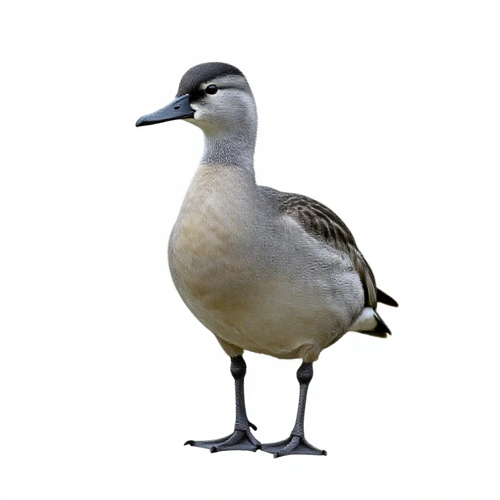 Horned screamer isolated on a white background