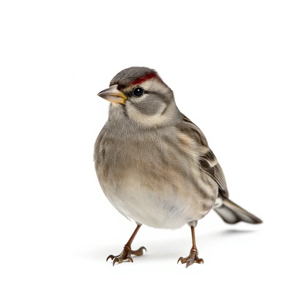 House finch isolated on a white background