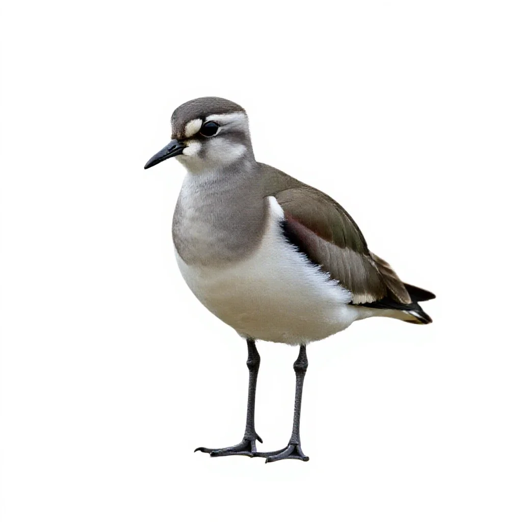 Lapwing isolated on a white background