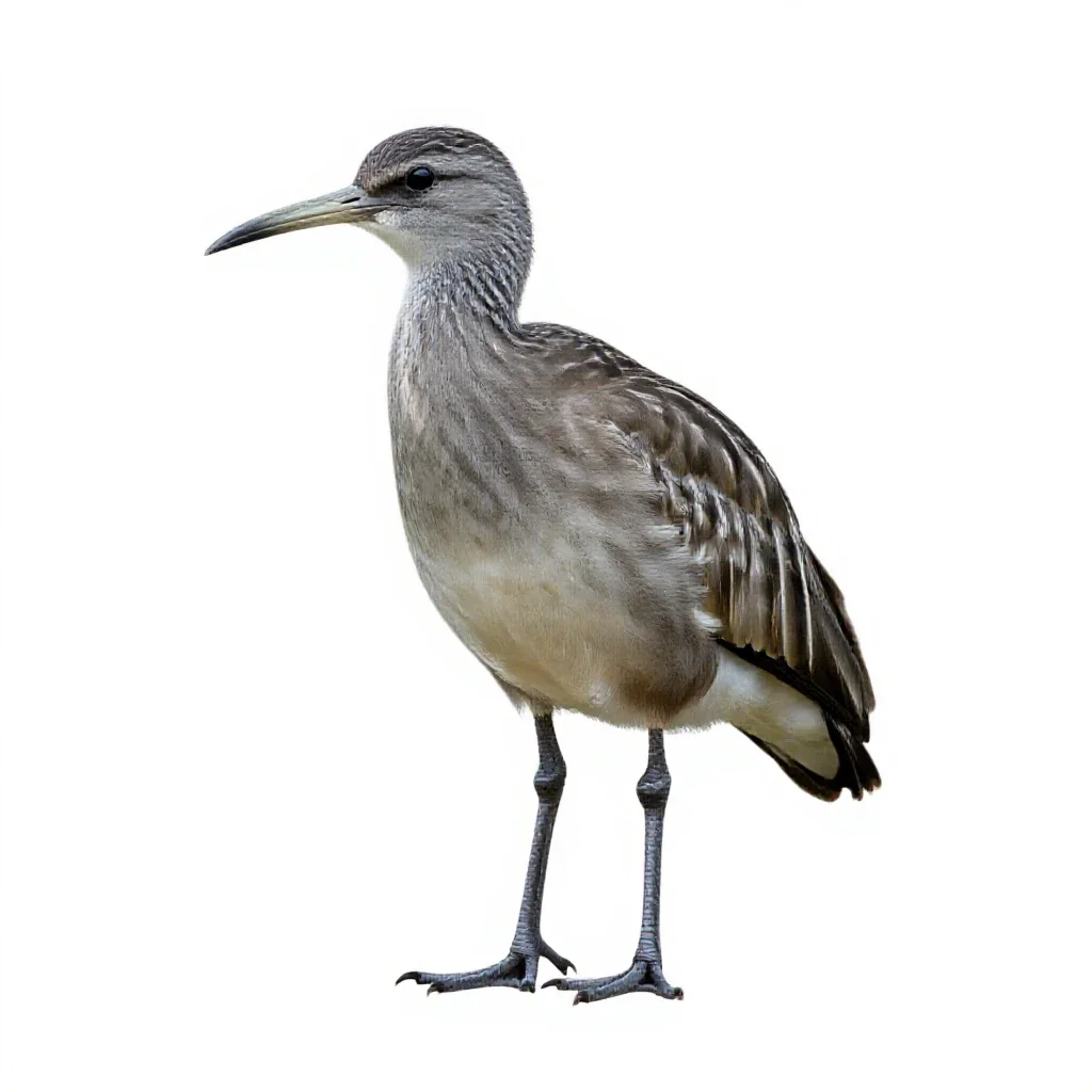 Limpkin isolated on a white background