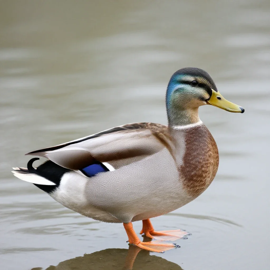 Mallard isolated on a white background