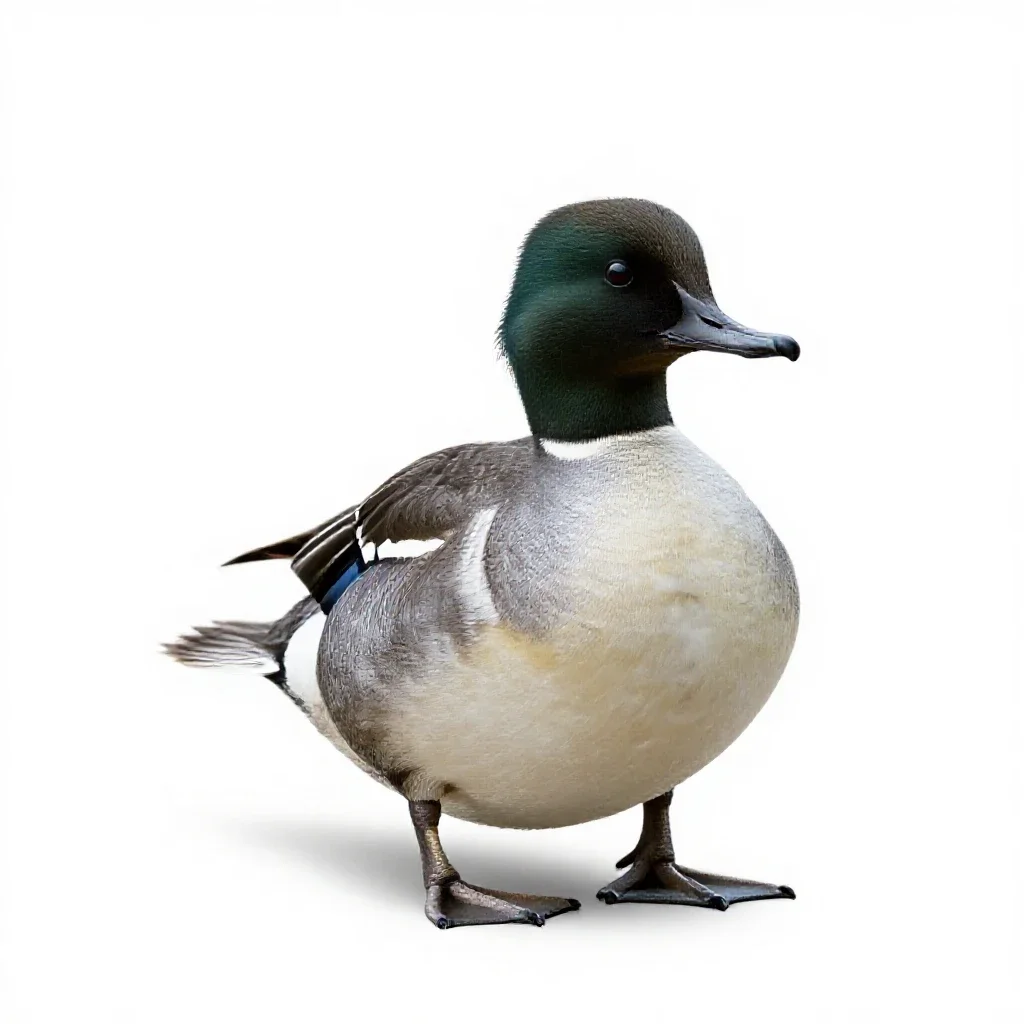 Merganser isolated on a white background