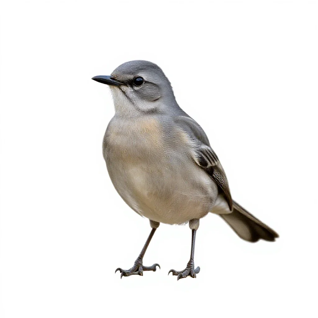 Mockingbird isolated on a white background