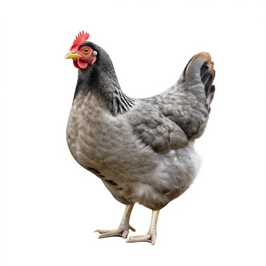 Mother hen isolated on a white background