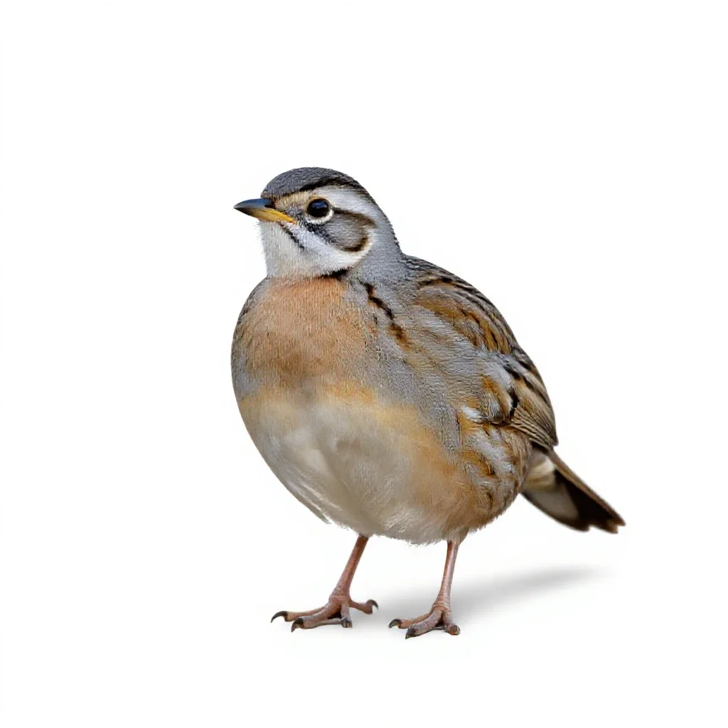 Northern bobwhite isolated on a white background