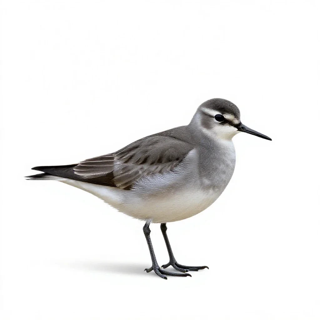 Northern phalarope isolated on a white background