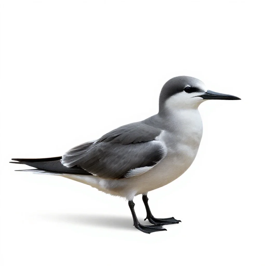 Pelagic bird isolated on a white background
