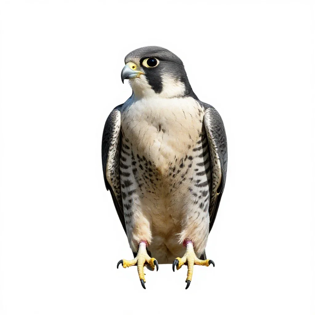 Peregrine isolated on a white background