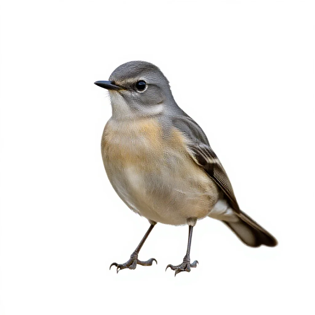 Phoebe isolated on a white background