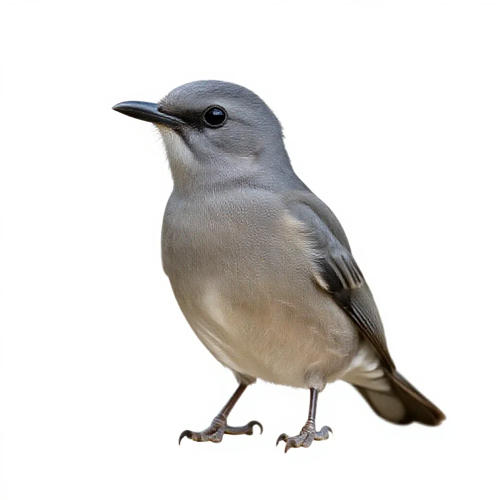 Piciform bird isolated on a white background