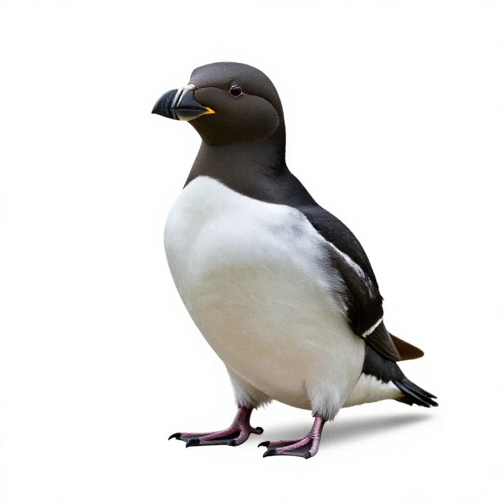 Pigeon guillemot isolated on a white background