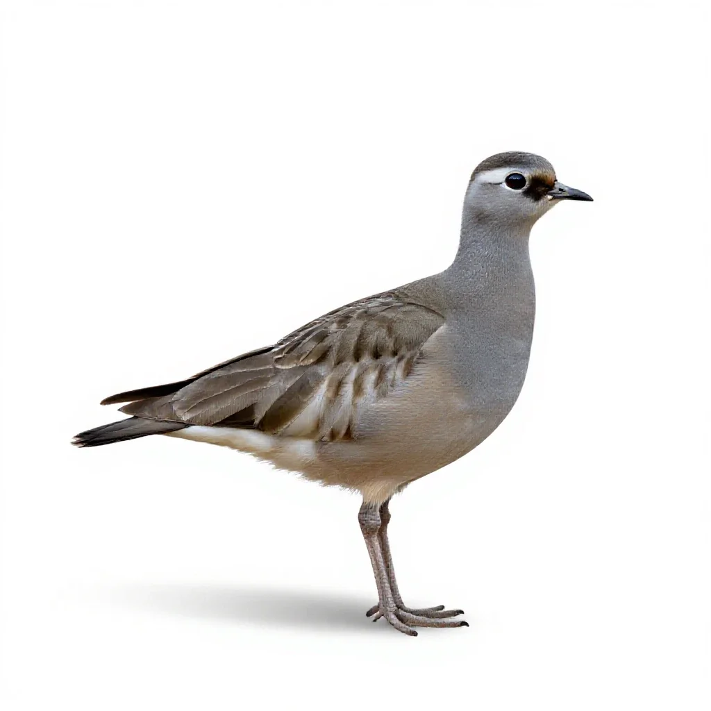 Pin-tailed sandgrouse isolated on a white background