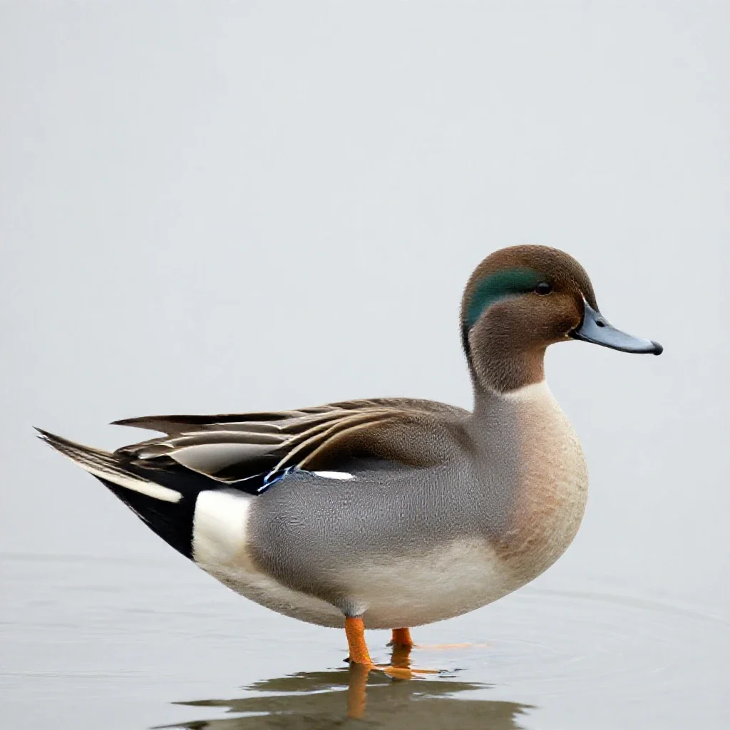 Pintail isolated on a white background