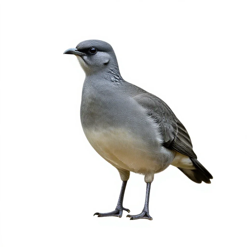 Piping guan isolated on a white background