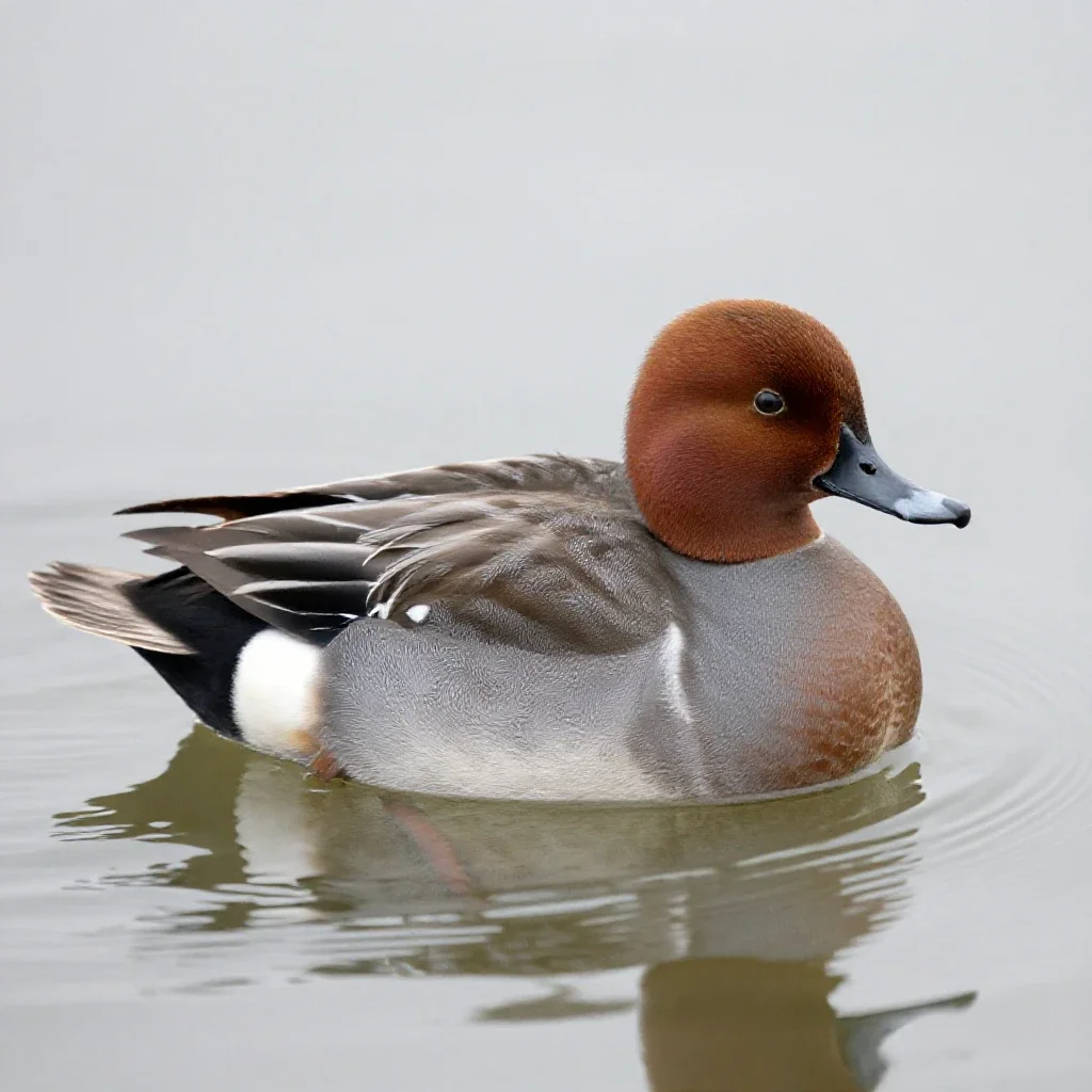 Pochard isolated on a white background
