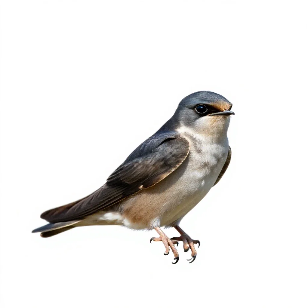 Poorwill isolated on a white background