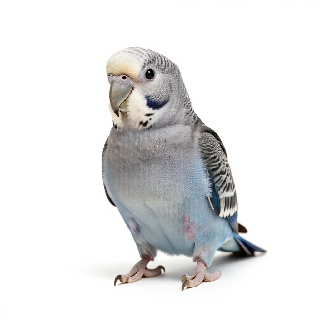 Popinjay isolated on a white background