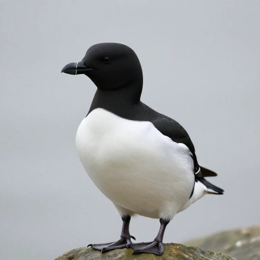 Razorbill isolated on a white background