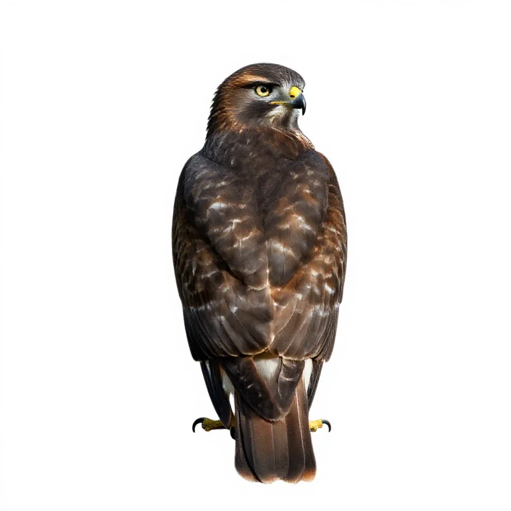 Redtail isolated on a white background