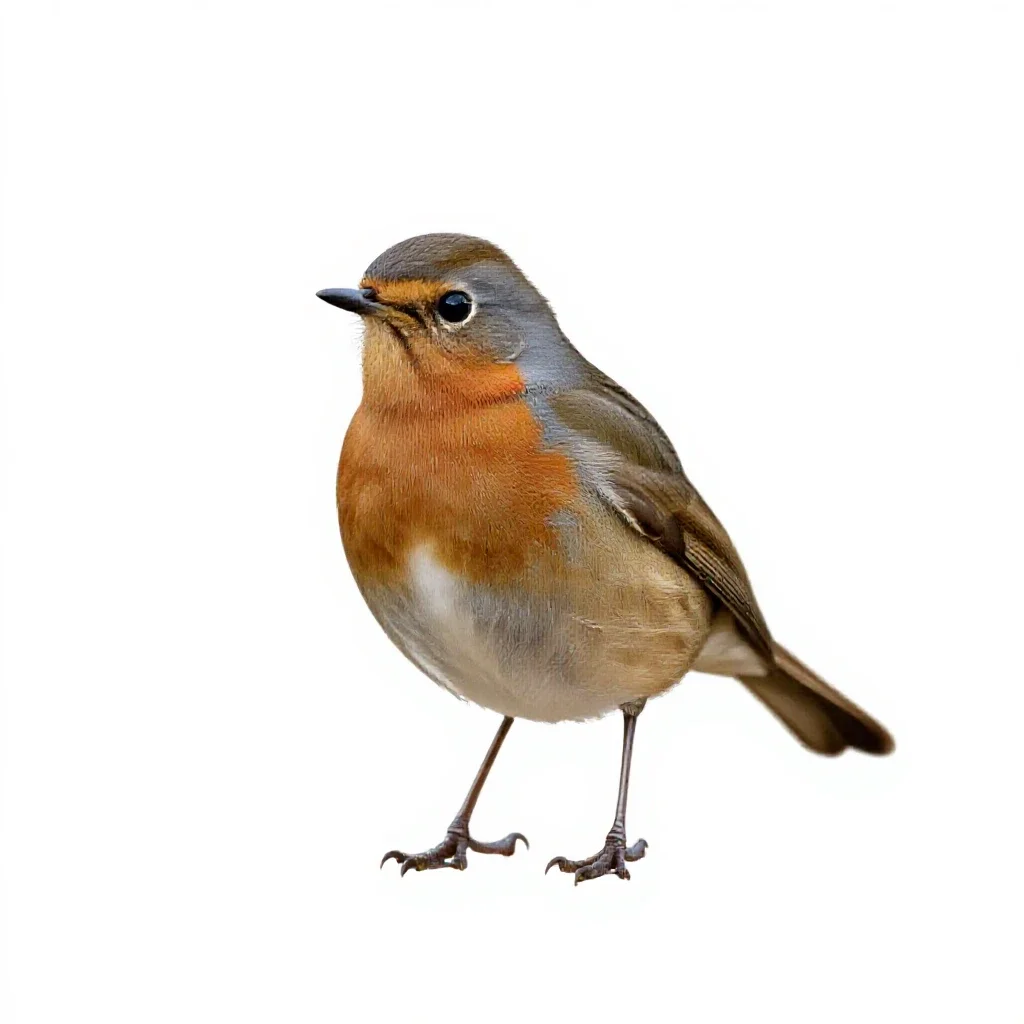 Redwing isolated on a white background