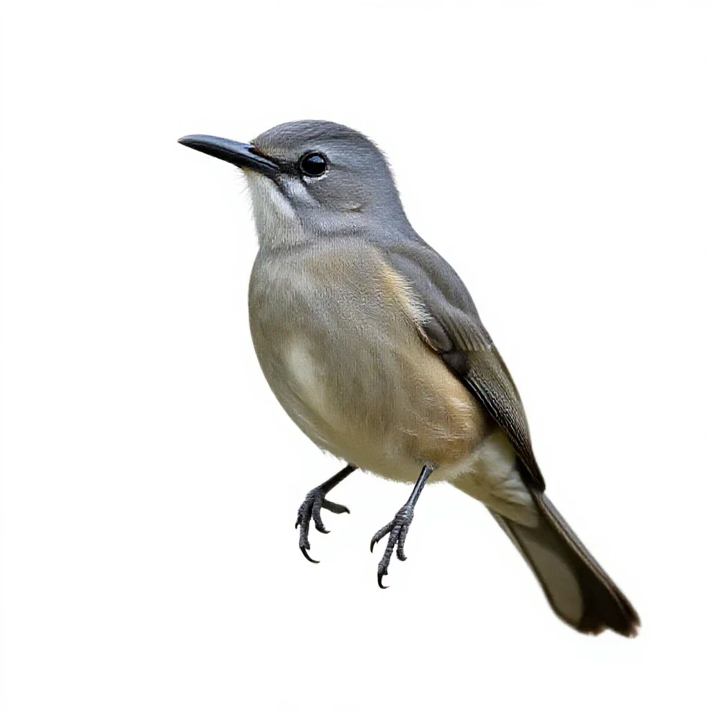 Riflebird isolated on a white background