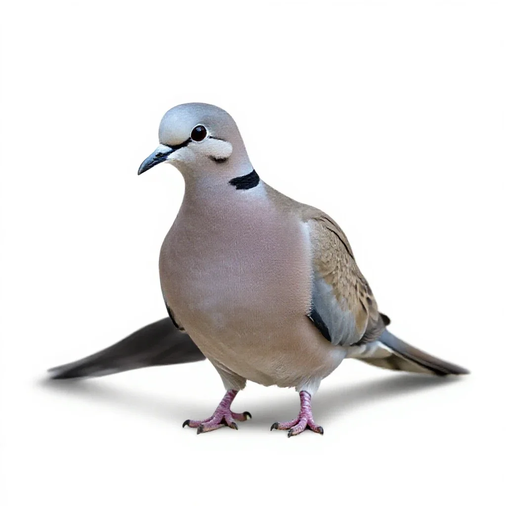 Ringdove isolated on a white background