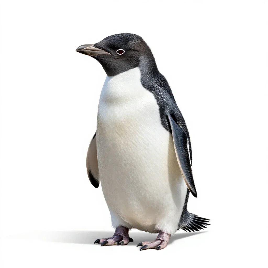 Rock hopper isolated on a white background