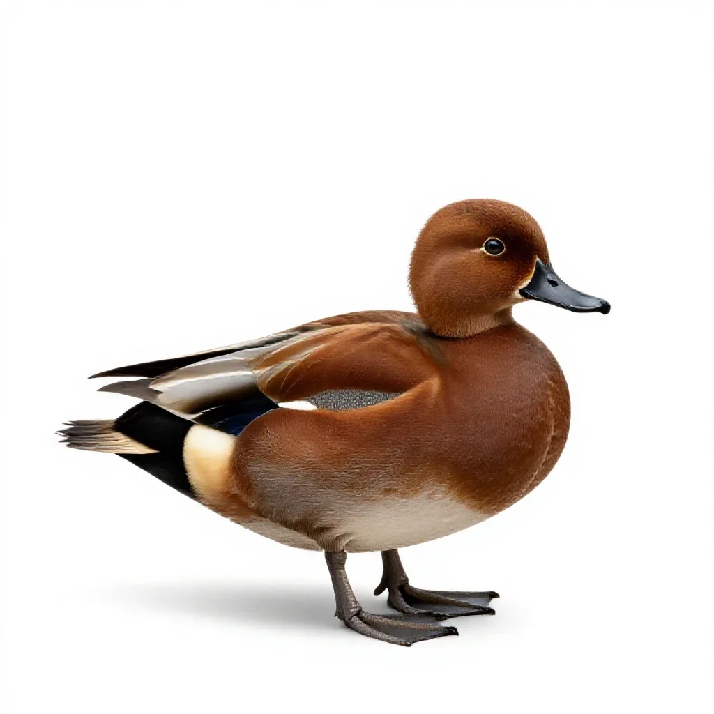 Ruddy duck isolated on a white background