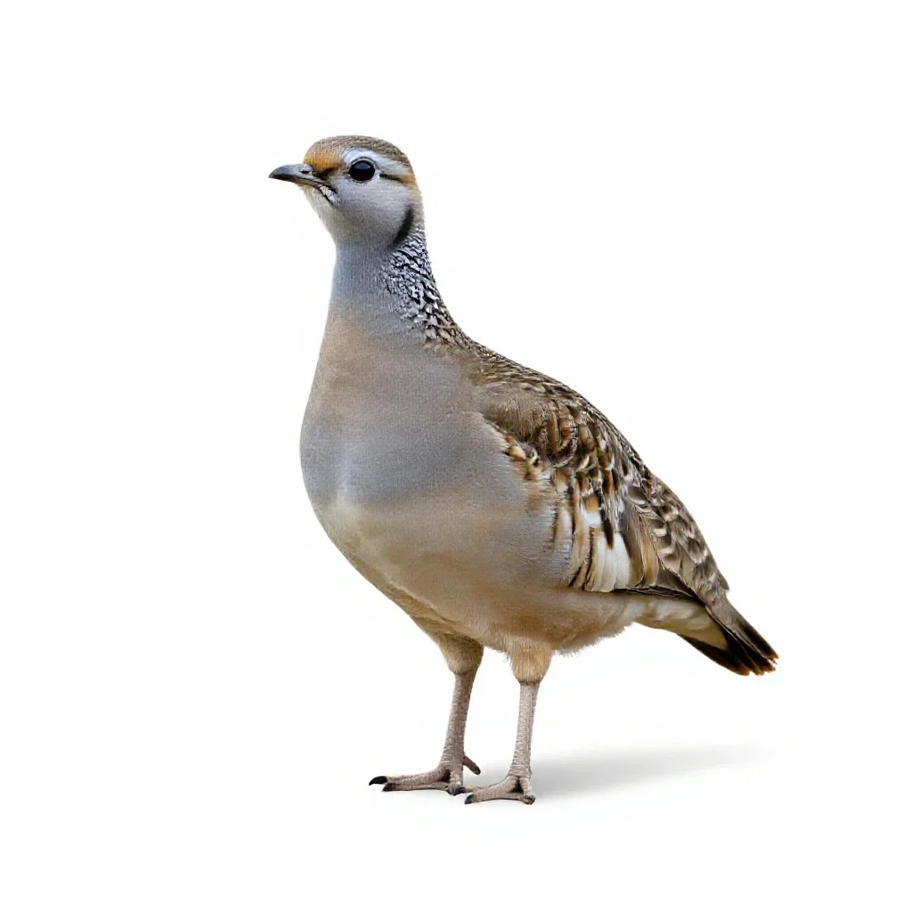 Sandgrouse isolated on a white background
