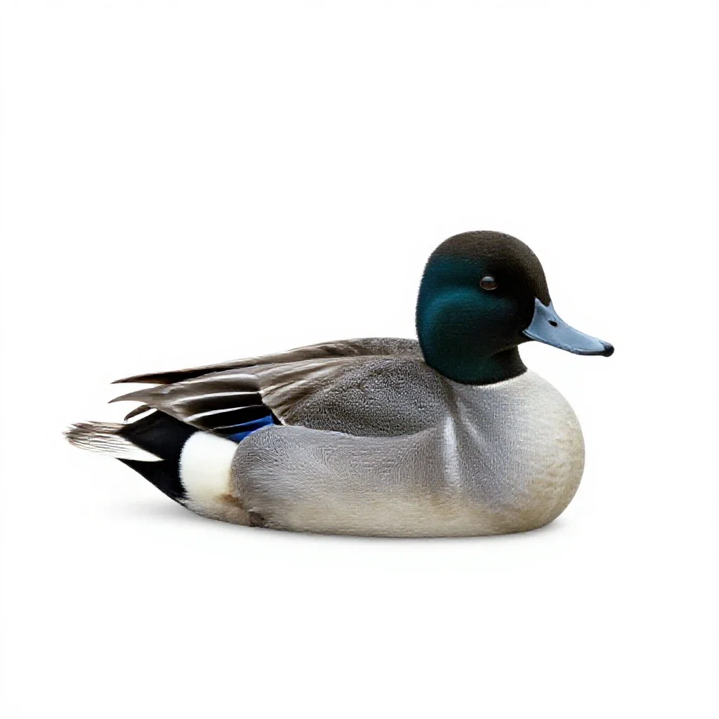 Scaup isolated on a white background