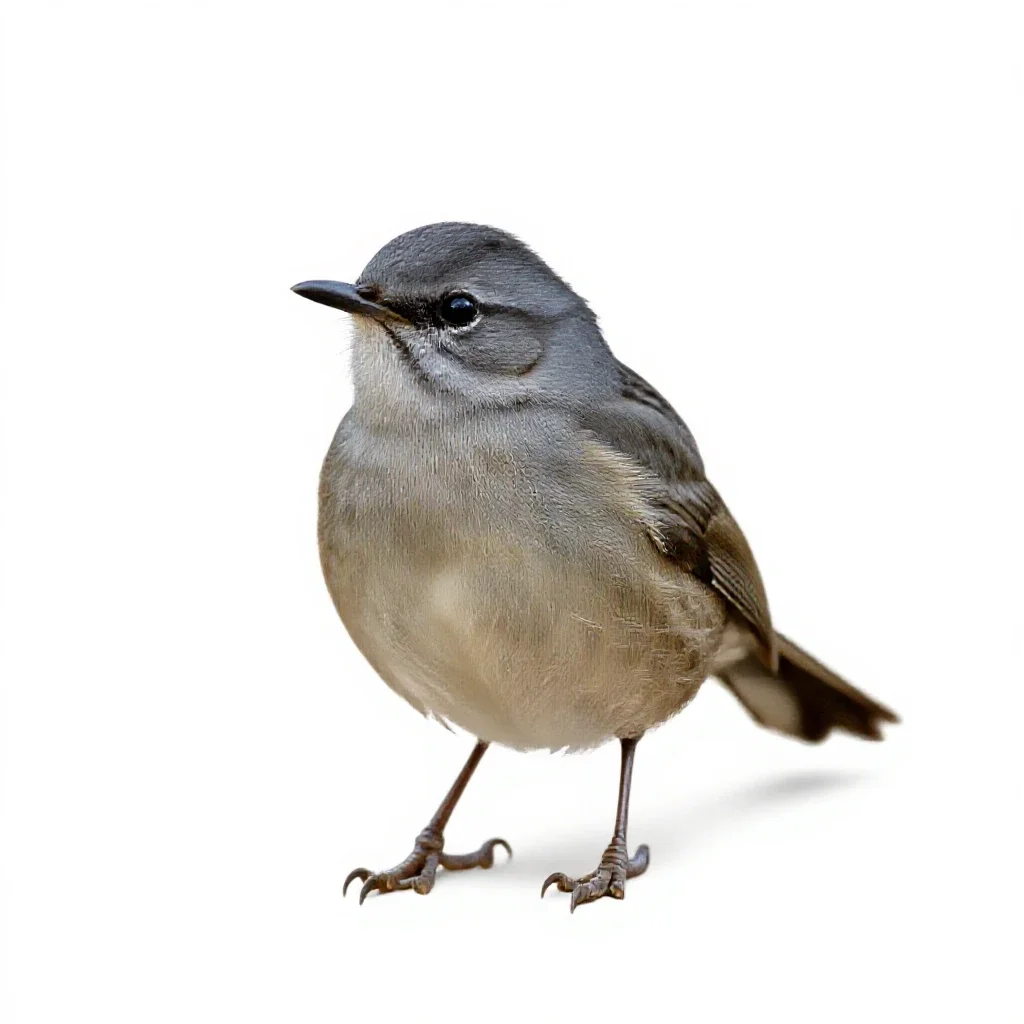 Scrubbird isolated on a white background