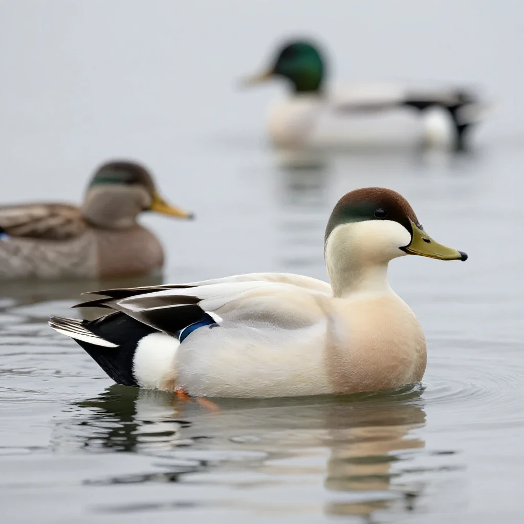 Sea duck isolated on a white background